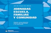 24 DE MAYO: JORNADAS ESCUELA FAMILIAS Y COMUNIDAD