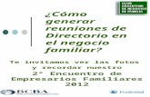 Segundo Encuentro de Empresarios Familiares 2012