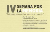 Programación Semana por la Memoria Medellín