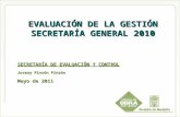 Evaluación secretaria general