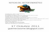 NOTICIAS DEL SECTOR ENERGÉTICO 17 Octubre 2011