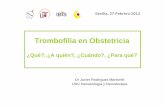 Estudio de trombofilia en obstetricia sevilla 2014