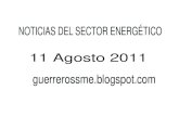 Noticias del Sector Energético 11 Agosto 2011