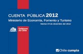 Cuentas públicas ministeriales 2012 - Economía, Fomento y Turismo