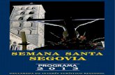 Programa de procesiones de Semana Santa - Segovia 2013