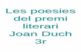Poesies  Joan Duch 3r 2011-2012