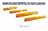 TUPA - Municipalidad Distrital de Huayllahuara