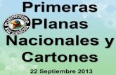 Primeras Planas Nacionales y Cartones 22 Septiembre 2013
