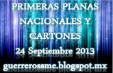 Primeras Planas Nacionales y Cartones 24 Septiembre 2013