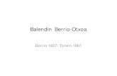 Berrio-Otxoako Balendinen bizitza