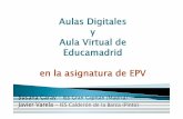 Aulas digitales y aula virtual de Educamadrid en la asignatura EPV