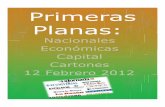 Primeras Planas Nacionales y Cartones 12 Febrero 2012