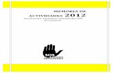 Memoria de Actividades 2012. SOS Racismo Gipuzkoa