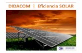 DIDACOM presentación Eficiencia SOLAR productos 2014