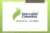 Portafolio de servicios Grupo Gercons Colombia
