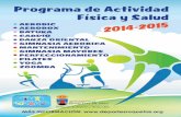 Programa Actividad Fìsica y Salud 2014-15