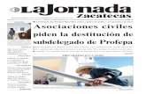 La Jornada Zacatecas, viernes 26 de septiembre del 2014