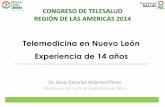 “Telemedicina en Nuevo León experiencia de 14 años”