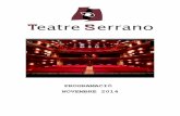 Programació novembre Teatre Serrano Gandia