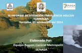 III Informe de Situación de Emergencia del Volcán Turrialba