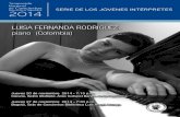 LUISA FERNANDA RODRÍGUEZ, piano (Colombia)