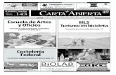 Carta Abierta, El Periódico de El Calafate, Edición noviembre de 2014