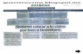 Quieren cobrar a lo chino por tren a Querétaro| Mayor banco chino llegará a México
