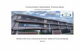 Proyecto Educativo Institucional Colegio Madre Paulina