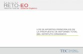 LOS 50 APORTES PRINCIPALES DE  LA PROPUESTA DE REFORMA TOTAL  DEL ESTATUTO ORGÁNICO
