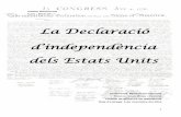 La declaració d'independència dels Estats Units