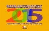 Bases Convocatoria Programación Cultural 2015