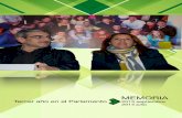 Memoria del tercer año en el Parlamento de Canarias 2013 2014