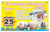 Apertura de la temporada Verano 2015 en playa La Tiza
