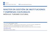 Máster en Gestión de Instituciones y empresas culturales.