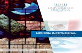 Memoria Institucional 2010-2014 Universidad Hebraica