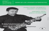JUAN DAVID ROMERO, saxofón (Colombia)
