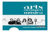 Programa Temporada Arts Escèniques i Música febrer - juny'15
