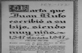1948 Carta que Juan Rufo... por Juan Moreno Amor