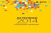 Actividad 2014 - Francisco Quintana (PRO)