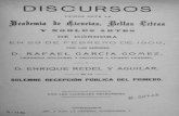 1908 Discursos de la Academia de Córdoba, por R. García Gómez y E. Redel y Aguilar