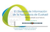 El Sistema de Información de la Naturaleza de Euskadi