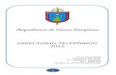 Directorio Telefónico Arquidiócesis de Nueva Pamplona 2015