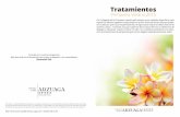 Carta Tratamientos Primavera-Verano 2015 Hotel & Spa Arzuaga
