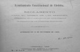 1883 Reglamento para el orden de las sesiones, ceremonial de la Corporación en actos públicos...