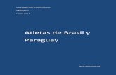 Atletas brasil y paraguay