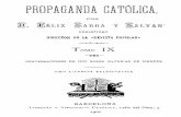 Propaganda Catolica Sarda y Salvany Tomo IX