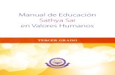 Manual de Educación Sathya Sai en Valores Humanos: Tercer Grado.