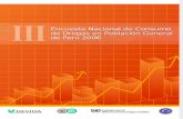 III Encuesta Nacional de Consumo de Drogas en Población General de Perú 2006