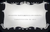Invasión Napoleónica en España, Constitucion de 1812