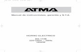 Ag1128 Horno Electrico Atma